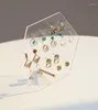 Jewelry Pouches Earrings Display Holder Clear Acrylic Rack Stand