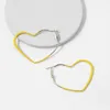 Hoopörhängen Vintage Metal Multi Emalj hjärta överdriven Big Circle Hoops Ear Ring Smycken för kvinnor 2022