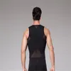 Intimo modellante per il corpo da uomo Ginecomastia Tette dimagranti Uomo Cerniera Controllo addome Corsetto Pancia grande Tummy Trimmer Gilet a compressione