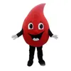 special customized red Drop of blood mascot costume Cartoon Fancy