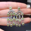 Dangle Küpe Kjjeaxcmy Fine Jewelry 925 Gümüş Kakma Doğal Peridot Kadınların Zarif Vintage Pubsel Gem Destek Detektio