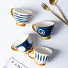 Mugs Coffee Ocean Wind Hand Kneading Ceramic Milk Cup Blue & White Eco Friendly Cups Tumbler Kawaii Mug Cute