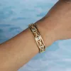 Charmarmband Lucky Eyes Open CZ Bangles Pave Hexagrams Bezel Zircons manschett för kvinnliga kvinnliga modearmband smycken