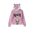 Anime kostümleri cosplay animes iblis kapüşonlu 3d baskılı sevimli fare kulak kapşonlu sweatshirt anime hayranları kadın erkek erkek erkek çocuklar gençlik