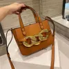 Büyük kapasiteli çanta deri kadın çantası j w anderson orijinal çapa kalın zincir bir omuz tote bagdesigner bag198j