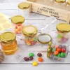 Storage Bottles Hexagon Glass Jars Premium Food-grade. Mini With Lids For Gifts Wedding Favors Honey Jams And More