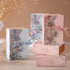 Geschenkomschakeling 5 -stcs Creative Diy Wedding Favor Box Flower Candy Knoop Chocolate Envelope