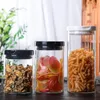Storage Bottles Sealed Glass Jars With Lid Tea Coffee Beans Grains Candy Orgnizer Tools Kitchen Clear Food Products