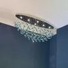 Hanglampen kristallen plafondlamp post moderne licht luxe woonkamer ontwerper creatieve kunst sfeer villa el verlichting