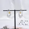 Серьги с серьгами tirim Fashionable Drop блестящий красочный кубический цирконий для женщин для женского мультиварного ужина Костюма