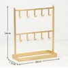 Jewelry Pouches Two-layer Wall Earring Organizer Hanging Holder Necklace Display Stand Rack Hanger