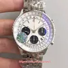 JF Maker Top Quality Watches 3 Color 43mm Navitimer AB012012 BB01 Stainsal Steel Chronograph Swiss ETA 7750 Movement Automatic ME288X