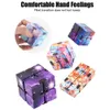 Infinity Magic Cube Creative Galaxy Fitget giocattoli Antistress Office Flip Puzzle cubico Mini blocchi Giocattolo di decompressione DHL