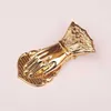 2023 Lady Hand Vintage Paper Clips for Handbook Segnalibri in metallo Mezza lettera Binder Gold Stationery Clip Paperclips