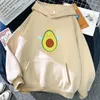 Felpe con cappuccio da uomo Kawaii Avocado Uomo Cartoon Donna Harajuku Ullzang Grafica Vegan Felpe Carino stile coreano Felpa con cappuccio Pullover donna