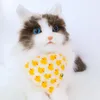 Abbigliamento per cani bandanas personalizzabili cuccioli di gatto bandana/bavaglini con accessori per frutta in cotone grande sciarpa per forniture per animali domestici estivi