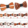 Bow Ties Unisex Wooden Moustache Tie Hollow Out Carved Retro Neck Adjustable Vintage Fashion Women Men High Quality