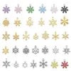 Charms 1 Pack Mixed Alloy And Enamel Christmas Snowflake Xmas Decor Necklace Pendant Bracelet Handmade Jewelry Accessory