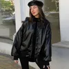 Femmes gilets noir veste manteaux femme automne hiver 2022 femmes vêtements luxe Style mode fausse fourrure manteau Zip cuir élégant