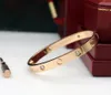 CA Love Screwlet Bracelet Designer Bracelets Luxury Jóias Mulheres Bangle Moda Acessórios de Titânio Aço Liga Dourada Never Fade Not Alérgica