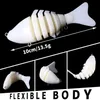 10pcs 10CM 13 5g Jointed blank nude baits crankbait Minnow bait Unpainted Lure Bodies Fishing bait253C