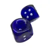 2023 Whosale Glass Smoking Pipe Dice Shape Design Glass Handblown Hand Pipes Blue Colorカスタマイズ利用可能なハーブバーナータバコリグ10cm長さ