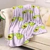 Blankets Avocado Blanket Fluffy Soft Sofa Summer Custom Cute Bedspread On The Bed Bedroom Decoration Throw Decorative Fleece Nap