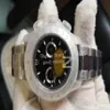 Crystal Watch Chrono Watches Men V4 الإصدار Men's Automatic Cal 4130 Movement Chronograph KIF Shock Absorber Black White 904L277G