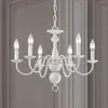 Kroonluchters vintage kroonluchter witte hanger lampen loft woonkamer eetkamer slaapkamer keuken binnen verlichting glans armaturen licht