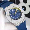Luksusowe męskie zegarek Automatyczny 42 mm stal nierdzewna pinowa klamra gumowa gumowa pasek wodoodporny dla sportowych zegarków