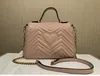 حقائب مصممة للسيدات GG الشهيرة GG Bag Messenger Messenger Gold Bag Bag Cross Body Counter Couns