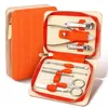 Kits d'art d'ongle arrivées ensemble de manucure ensembles de pédicure Clipper outils de coupe professionnels en acier inoxydable avec Kit d'étui de voyage