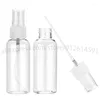 Botellas de almacenamiento 2pcs 30 ml 50ml 100ml transparente recipiente de recipiente de recipiente de recipiente recargador