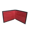 High Quality Wallets Mens Thin Money Purse Male Business Card Holder For Men Fashion red Leather Wallet Short purses290p