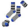Men's Socks 1 Pair Colorful Combed Cotton Striped Camouflage Pattern Long Tube Happy Men Novelty Skateboard Crew Casual Crazy So