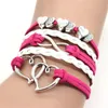 Bangle westerse kostuums voor vrouwen boho armband verstelbare surfer hart mannen dun touw touw handgemaakte dzo9