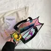 Evening Bags Laser Colourful PVC Clear Women's Bag 2022 Summer Fashion Tote Large Capacity Female Shoulder Shopper Ladies Handbag