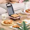 Producenci chleba dwustronne Waffle Waffle Maker DIY Sandwich Maszyna śniadaniowa Crepe 220V 600 W