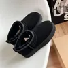 Vrouwen Winter Ultra Mini Boot Designer Australische Platform Laarzen voor Mannen Echt Leer Warme Enkel Bont Booties Luxe Schoen Eu 453