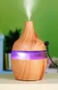 300ml Essential Oil Diffuser Ultrasonic humidifier USB Electric Wood Grain Cool Mist Diffusers air purifiers with 7 LED color ligh7906966