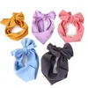 Hundkl￤dkl￤dning Tie Big Bow Headdress Pet Head Cover Pleated Headgear Headband Cartoon Sweet Sweet Elastic