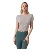 Camisas ativas de volta Twist Sport Sport Sport Women Women Loose Fit Modal Yoga Bat Sleeve Gym Fitness Tee Blouse Sports Blouse Tops Blouse