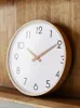 Wall Clocks Wooden Clock Modern Design Silent Minimalist Digital Fashion Nordic 12 Inch Kitchen Home Decor For Living Room Pared