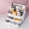 Storage Boxes Makeup Organizer Drawer Cosmetics Box Jewelry Nail Polish Container Portable For