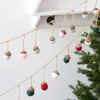 Juldekorationer 6st Xmas Tree Wool Felt Acorn Pine Cones Diy Pendant Hanging Ornament Dekor Hem År Party Creative Kids Gifts