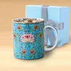 Tasses créatives en porcelaine, tasse à thé bleue de l'après-midi, Tazas, tasse à café, eau de petit déjeuner, cadeau de mariage, décoration de la maison