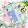 Jewelry Pouches 500pcs/roll 1 Inch Easter Stickers For Kids Eggs Assorted Self-Adhesive Round Sticker Teachers Party Decorations