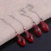 Kolczyki Dangle Japanese Anime Earriings Kurapika Czerwony Kryształowy Kołek Clip wisiorek dla mężczyzn Women Cosplay Biżuteria Hurtowa