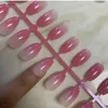 False Nails Factory Outlet Short Coffin Nail Girl Ballet Finished Art Glitter Gradient Glossy Fake Tips For2631