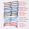 L￤nkarmband Rumnvnty 5st Red Black Brown Color Justerbar vaxad repkedja Braid Women Diy Handgjorda tillverkning av smycken Tillbeh￶r